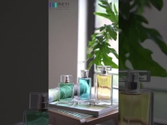 3.4 Oz Odpłynne pusty kwadratowe butelki z perfumami Złoto Srebro Nie rozlewające się