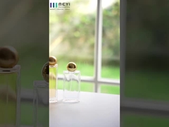 Lekkie butelki z perfumami w złotym kolorze aluminiowym z wykończeniem szyi