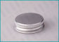 Aluminiowe zakrętki, 38/400 matowe srebrne zakrętki z wytłoczonym logo