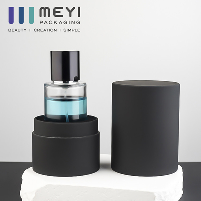 Pusty cylinder Przezroczysta butelka na perfumy Szklana z magnetyczną nakrętką 50 ml z pudełkiem