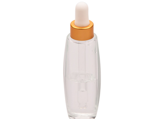 18/400 30 ml 1 uncja przezroczyste szklane butelki z zakraplaczem Pojemniki silikonowy rękaw